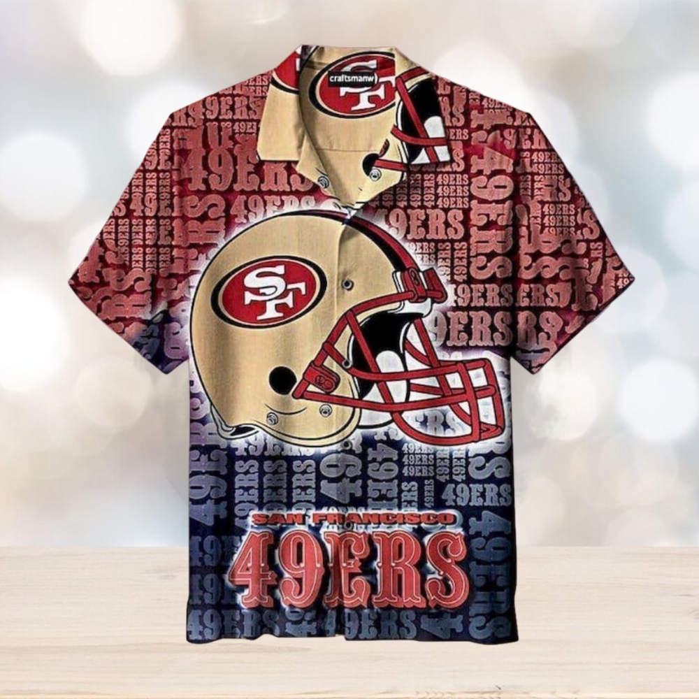 NFL San Francisco 49ers Hawaiian Shirt Football Gift For Dad, NFL Hawaiian Shirt - Limotees