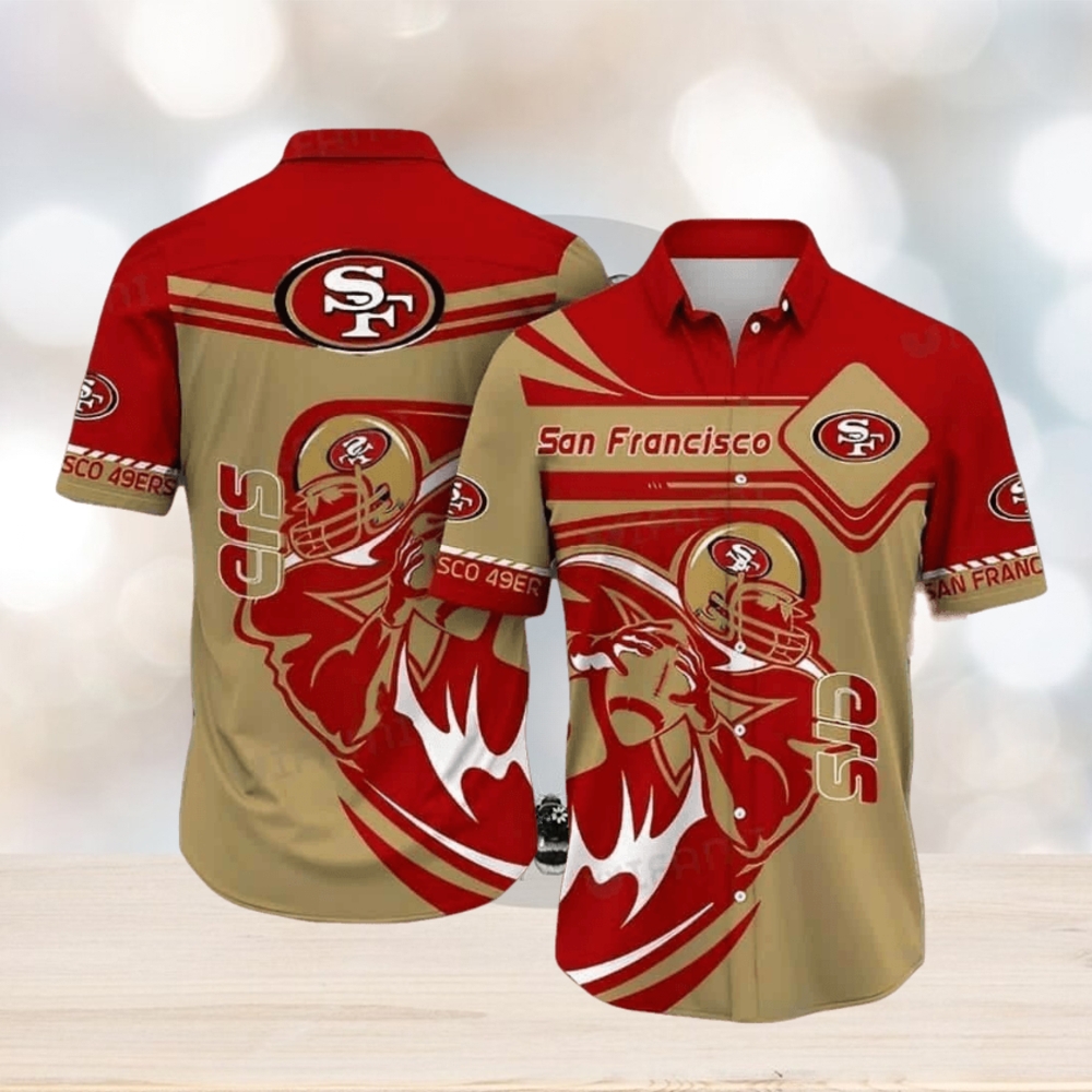 NFL San Francisco 49ers Hawaiian Shirt Gift For Beach Trip, NFL Hawaiian Shirt - Limotees