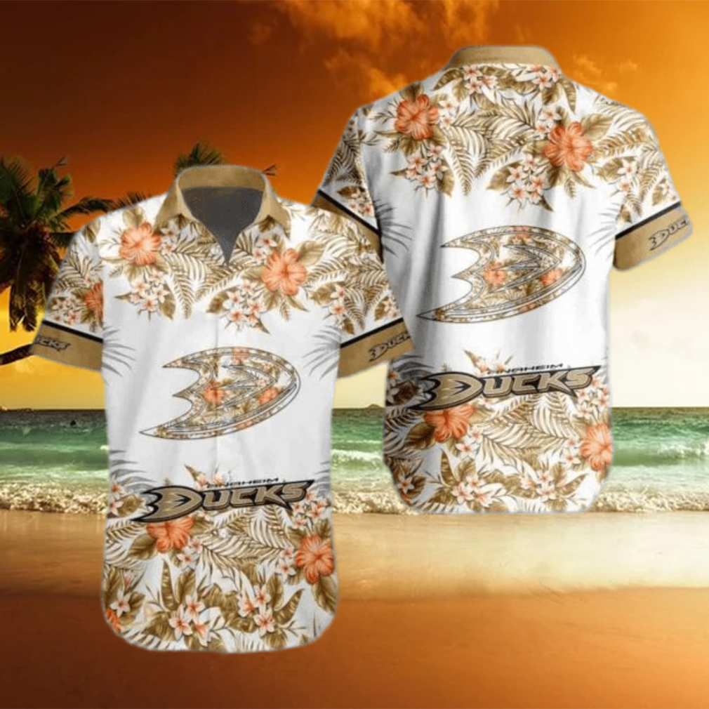 NHL Anaheim Ducks Hawaiian Shirt Summer Beach Gift - Limotees