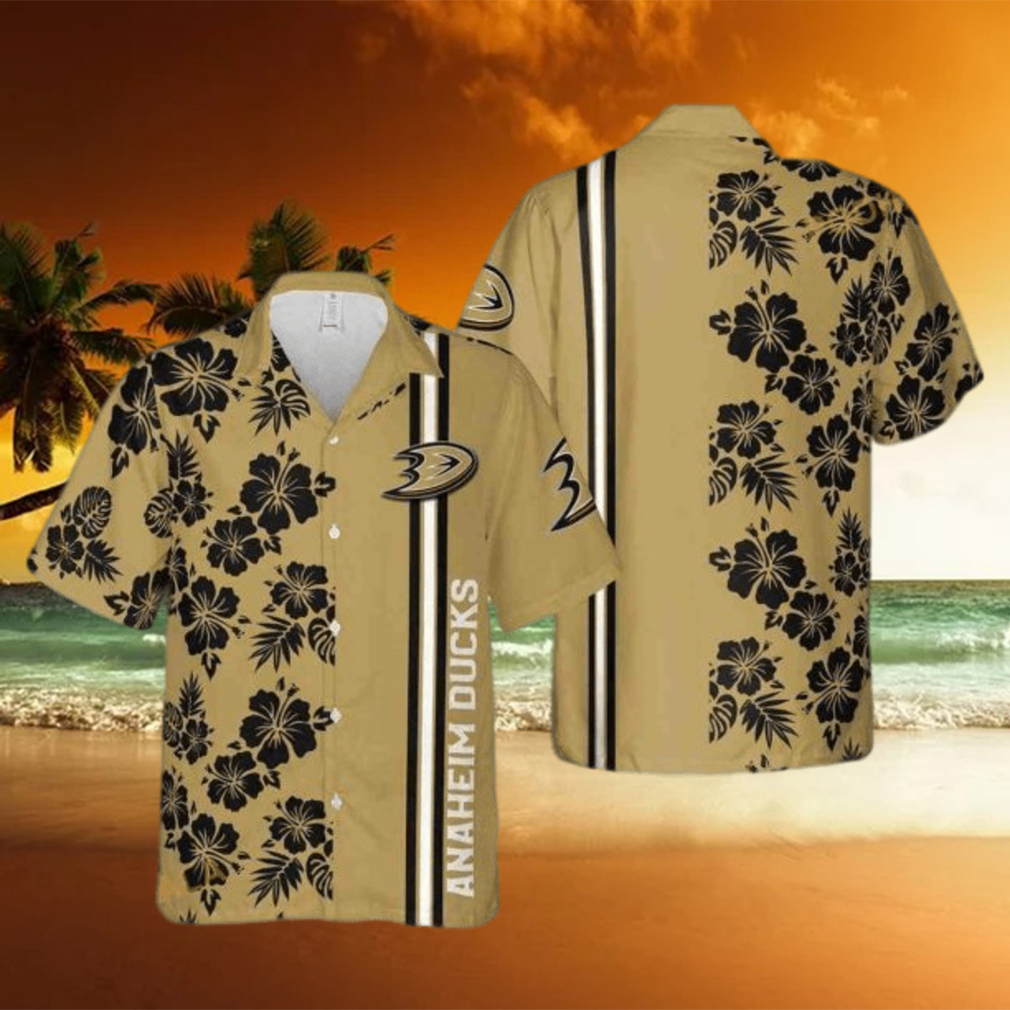 NHL Anaheim Ducks Hawaiian Shirt Tropical Floral For Hockey Lovers - Limotees