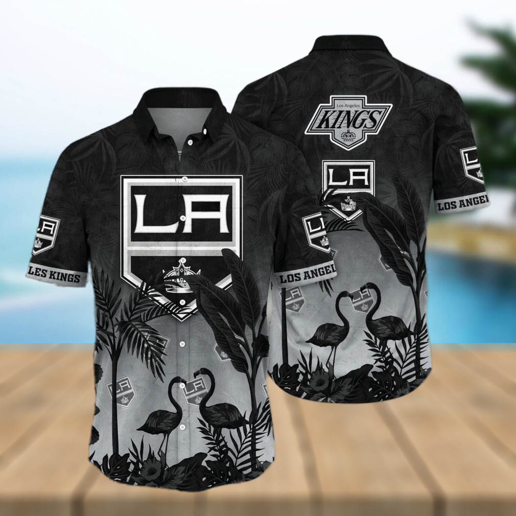 NHL Los Angeles Kings Flower Summer Hawaiian Shirt - Limotees