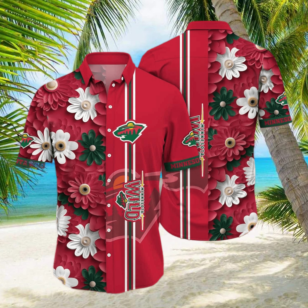 NHL Minnesota Wild Hawaiian Shirt Summer Gift For Friend hawaiian shirt - Limotees