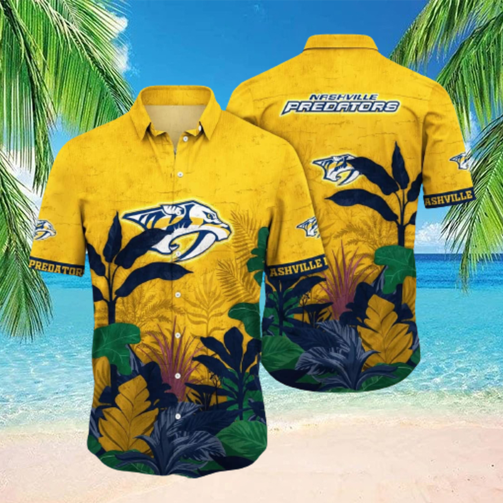 NHL Nashville Predators Hawaiian Shirt Summer Beach Gift hawaiian shirt - Limotees