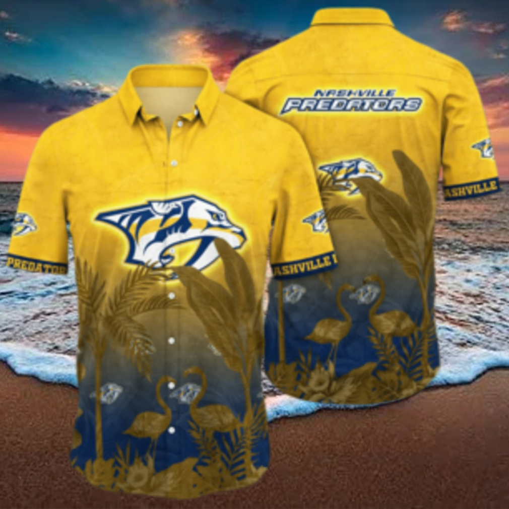 NHL Nashville Predators Hawaiian Shirt Tropical Aloha Gift For Beach Love - Limotees