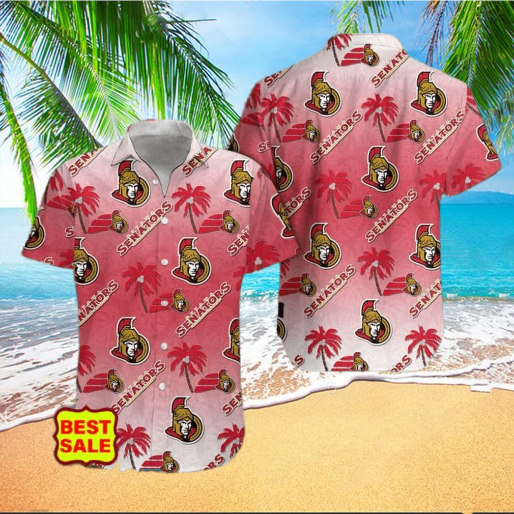 NHL Ottawa Senators Design Logo 4 Hawaiian Shirt For Men And Women hawaiian shirt - Limotees