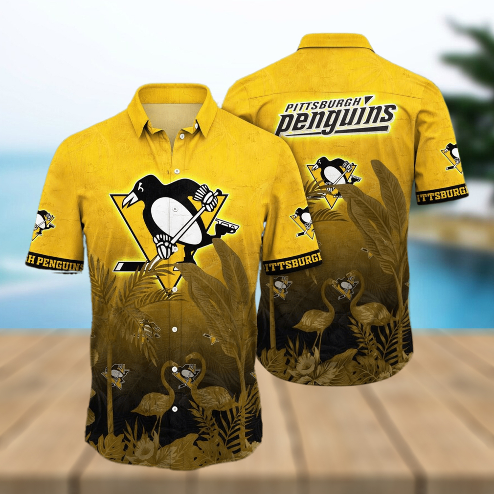 NHL Pittsburgh Penguins Flower Summer Hawaiian Shirt - Limotees