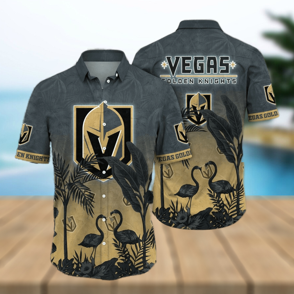 NHL Vegas Golden Knights Flower Summer Hawaiian Shirt - Limotees