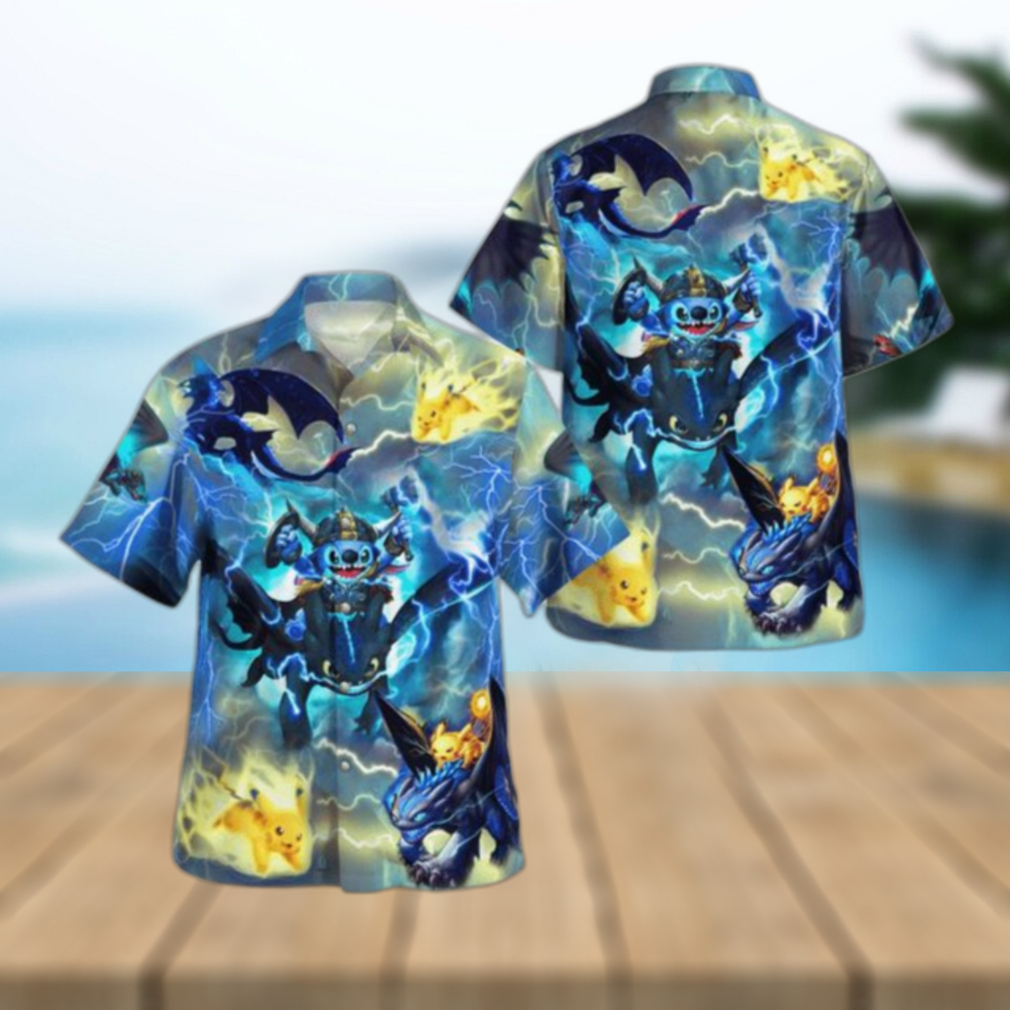 Night Fury On The Sky Hawaiian Shirt - Limotees