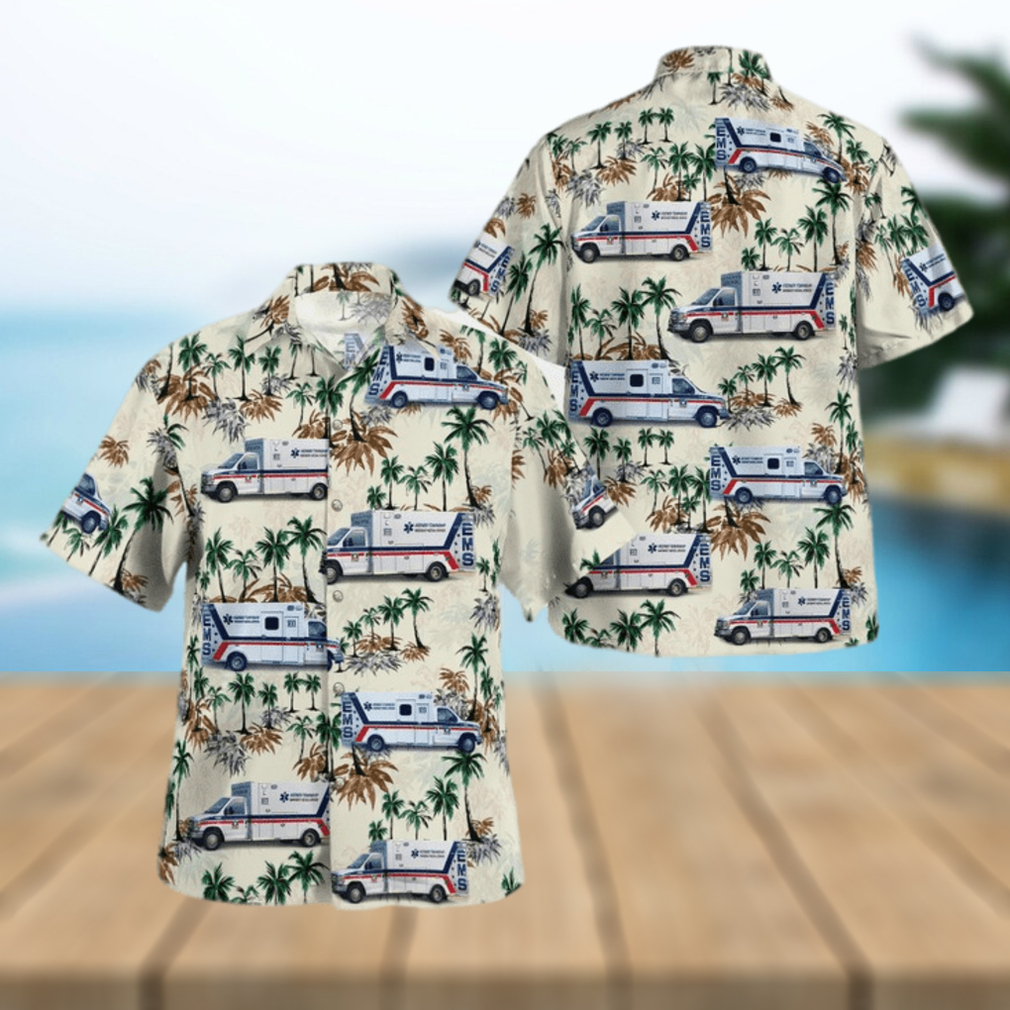 Nlmp2605Bg13 Keener Township Ambulance Service Demotte Indiana Hawaiian Shirt - Limotees