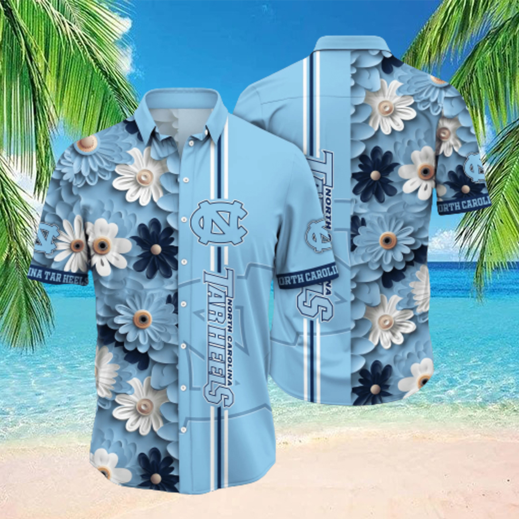 North Carolina Tar Heels NCAA Flower Hawaiian Shirt - Limotees