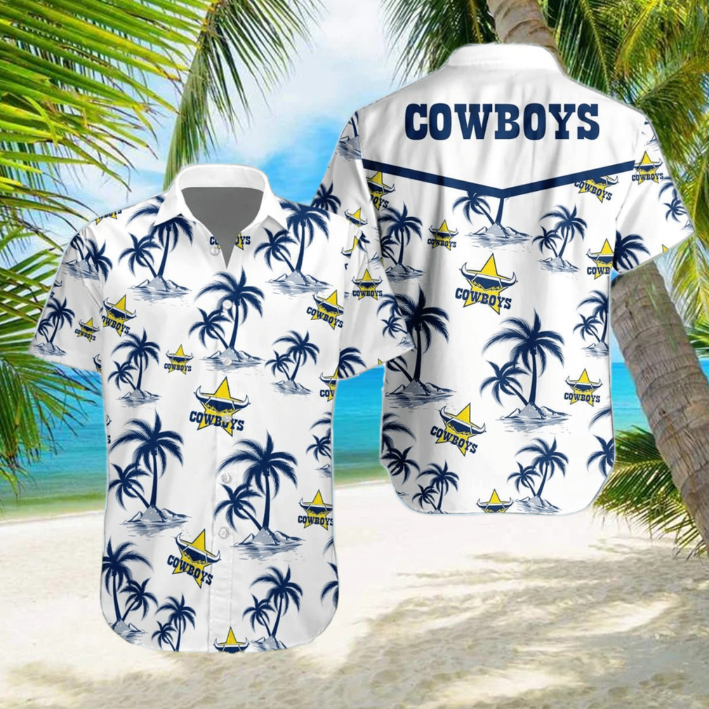 North Queensland Cowboys NRL Hawaiian Shirt Best Gift For Men And Women Fans hawaiian shirt - Limotees