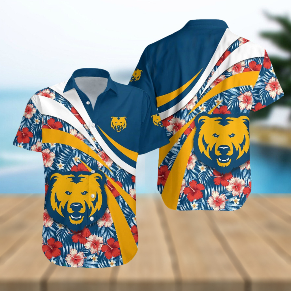 Northern Colorado Bears 3D Hawaiian Shirt Hibiscus Sport Style NCAA Summer Beach For Fans Gift - Limotees