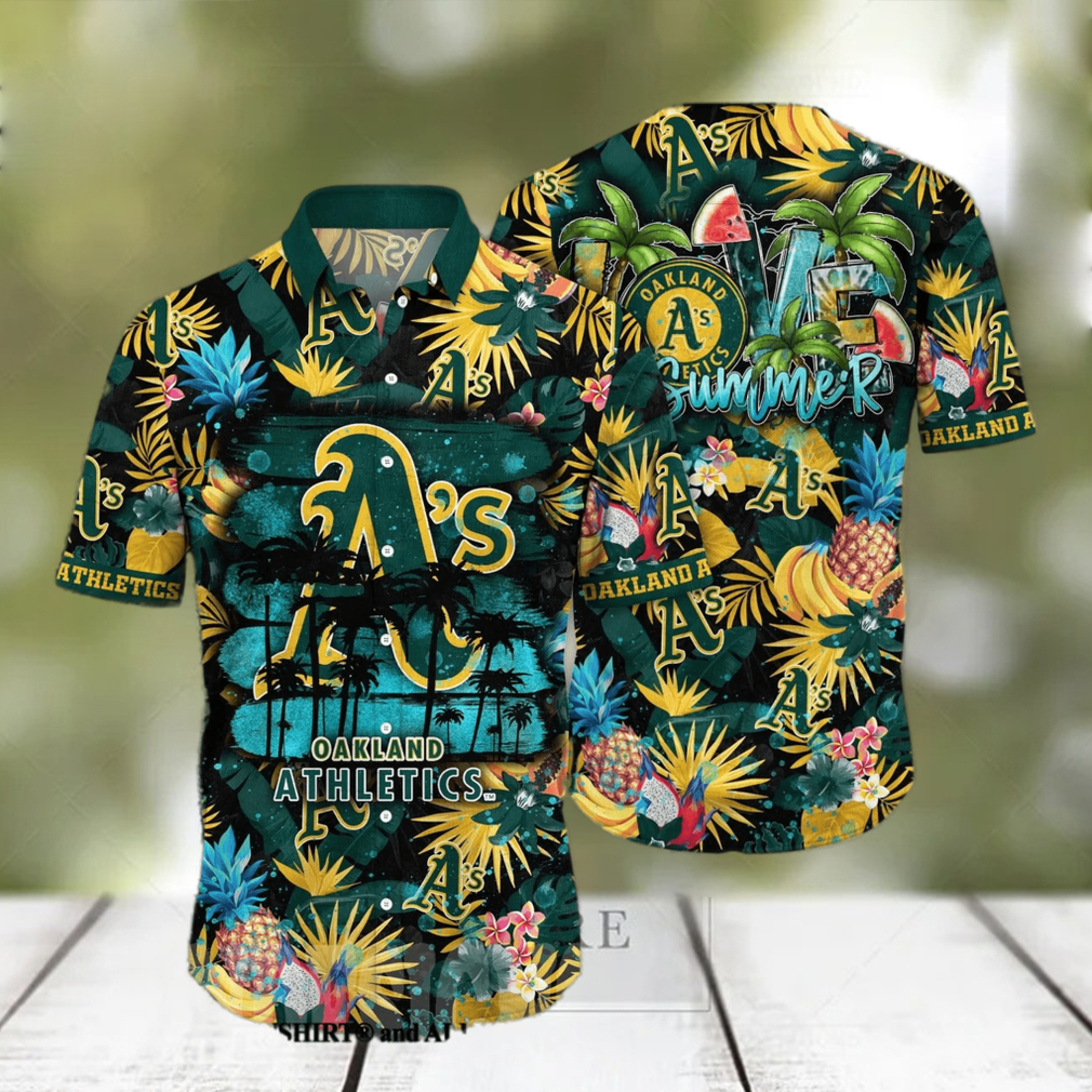 Oakland Athletics MLB Flower Full Printed Hawaiian Shirt - Limotees