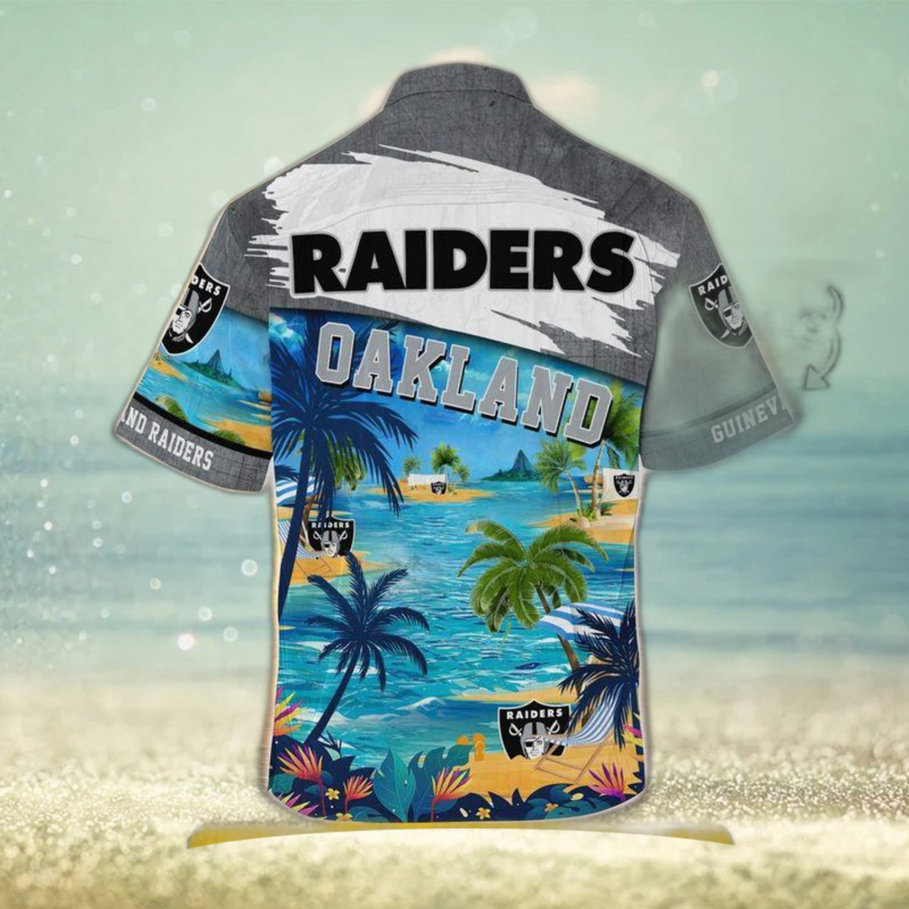 Oakland Raiders Nfl Customized Summer Leobees Trending Hawaiian Shirt - Limotees