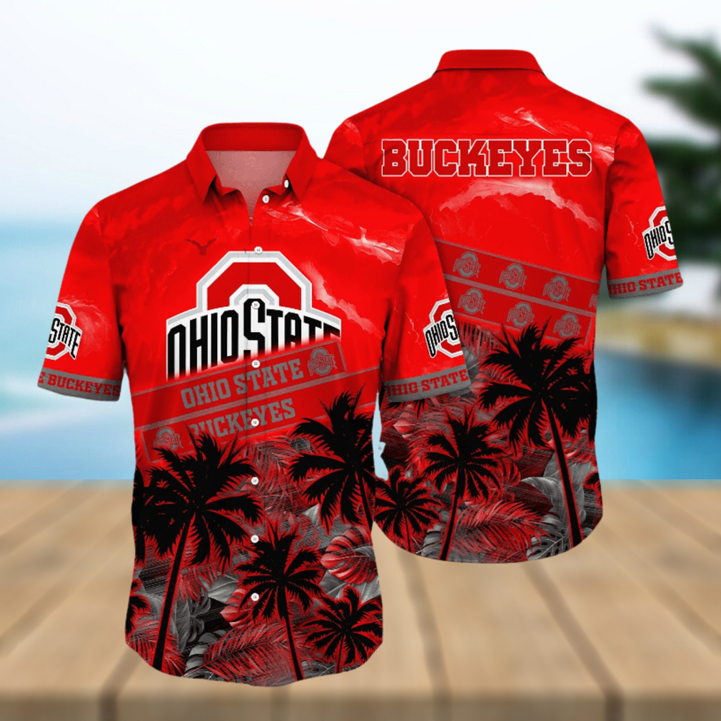 Ohio State Buckeyes NCAA Hawaiian Shirt Seafront Aloha Shirt - Limotees