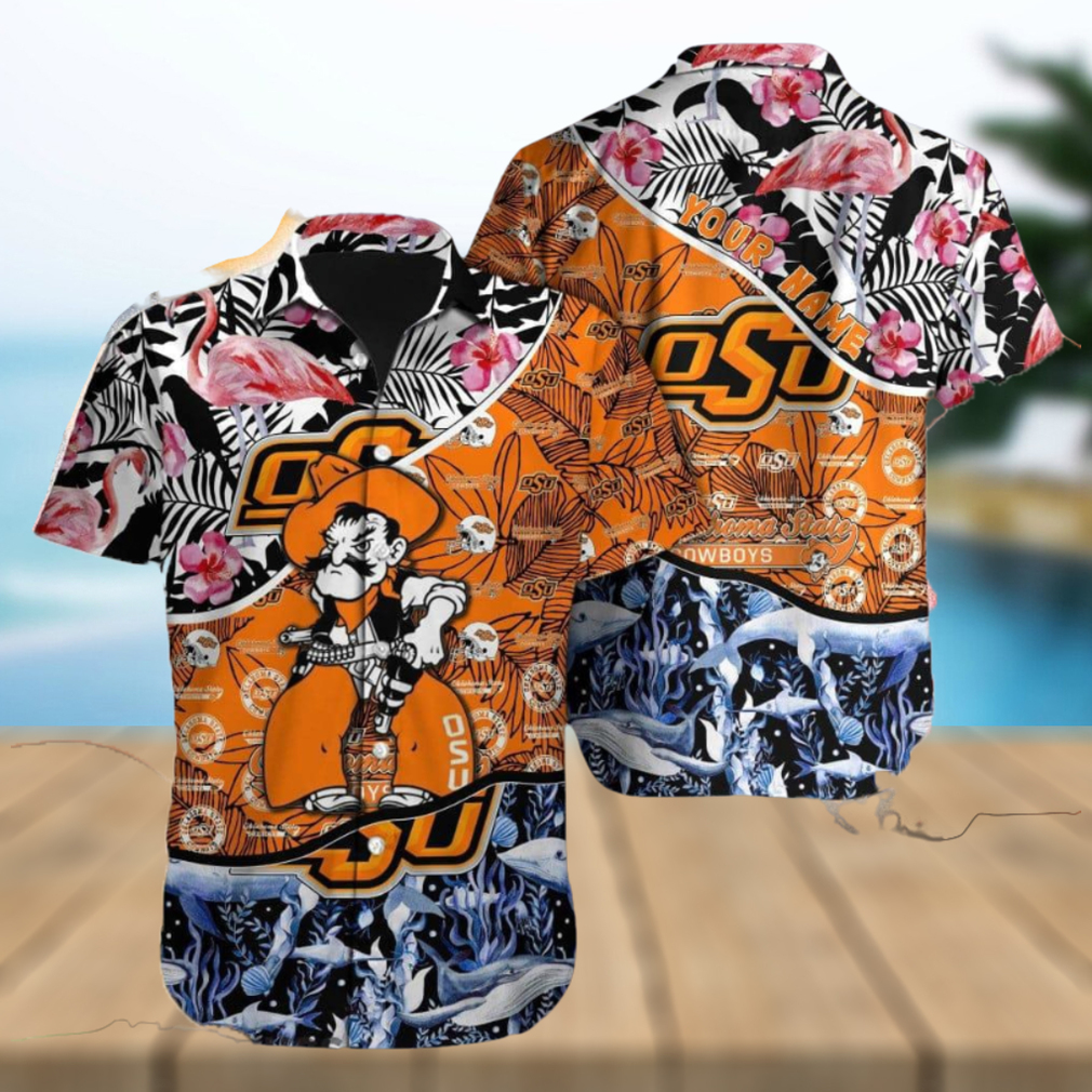 Oklahoma State Cowboys NCAA Souvenir Custom Name Men And Women Sports Teams Hawaiian Shirt Gift - Limotees