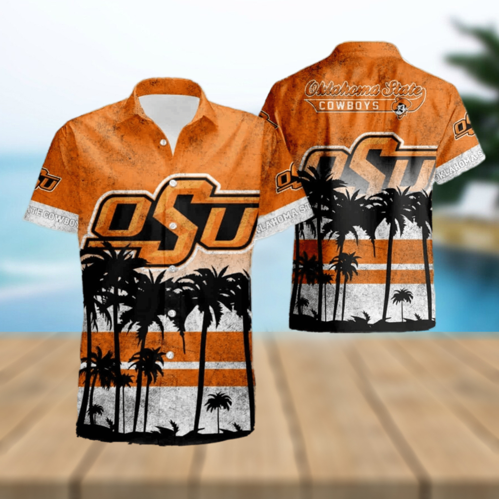 Oklahoma State Cowboys Short Sleeve Aloha Hawaiian Shirt - Limotees