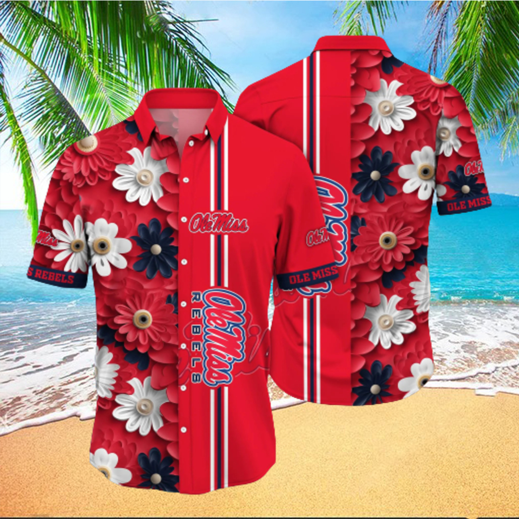 Ole Miss Rebels NCAA Flower Hawaiian Shirt - Limotees