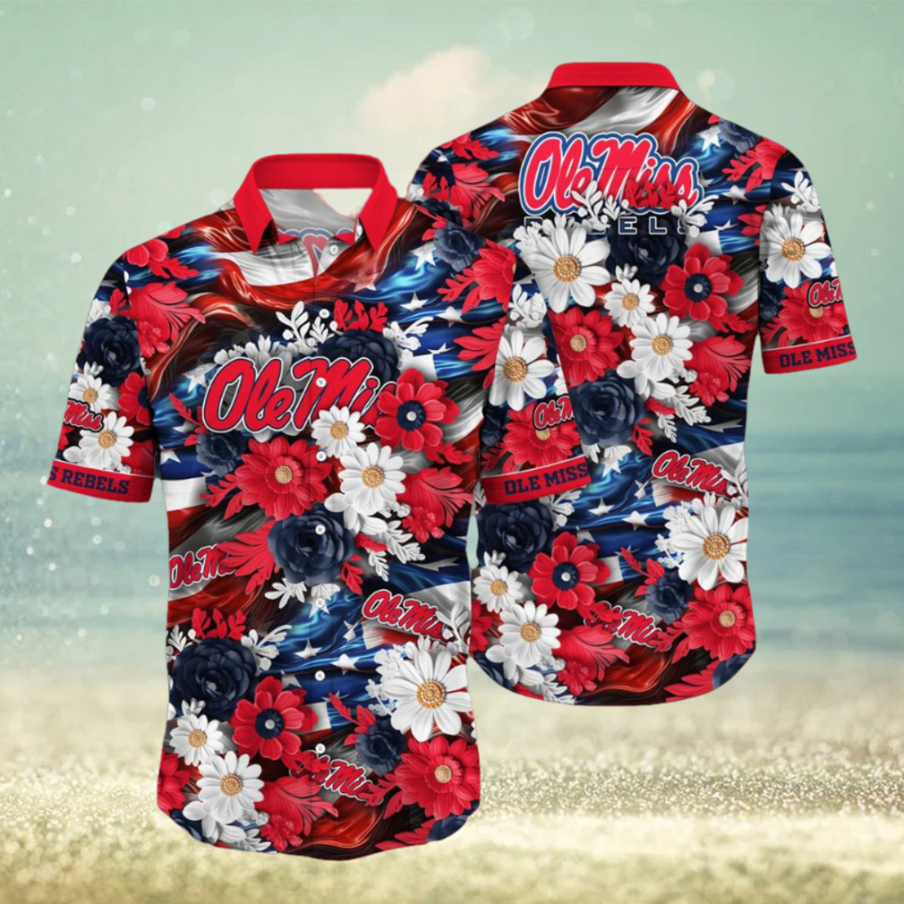 Ole Miss Rebels NCAA2 Hawaii Shirt Independence Day - Limotees