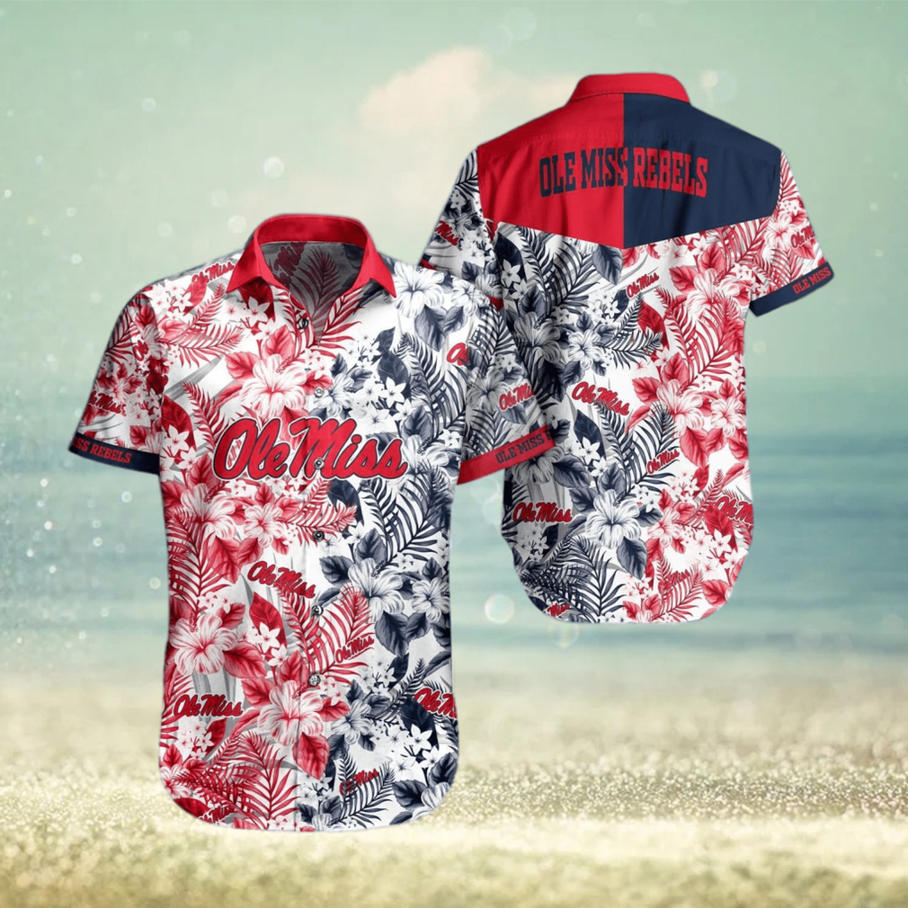 Ole Miss Rebels Tropical Style Hawaiian Shirt - Limotees