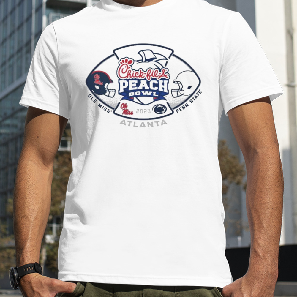 Ole miss peach bowl shirt 2023 chick fil a peach bowl 2 team shirt