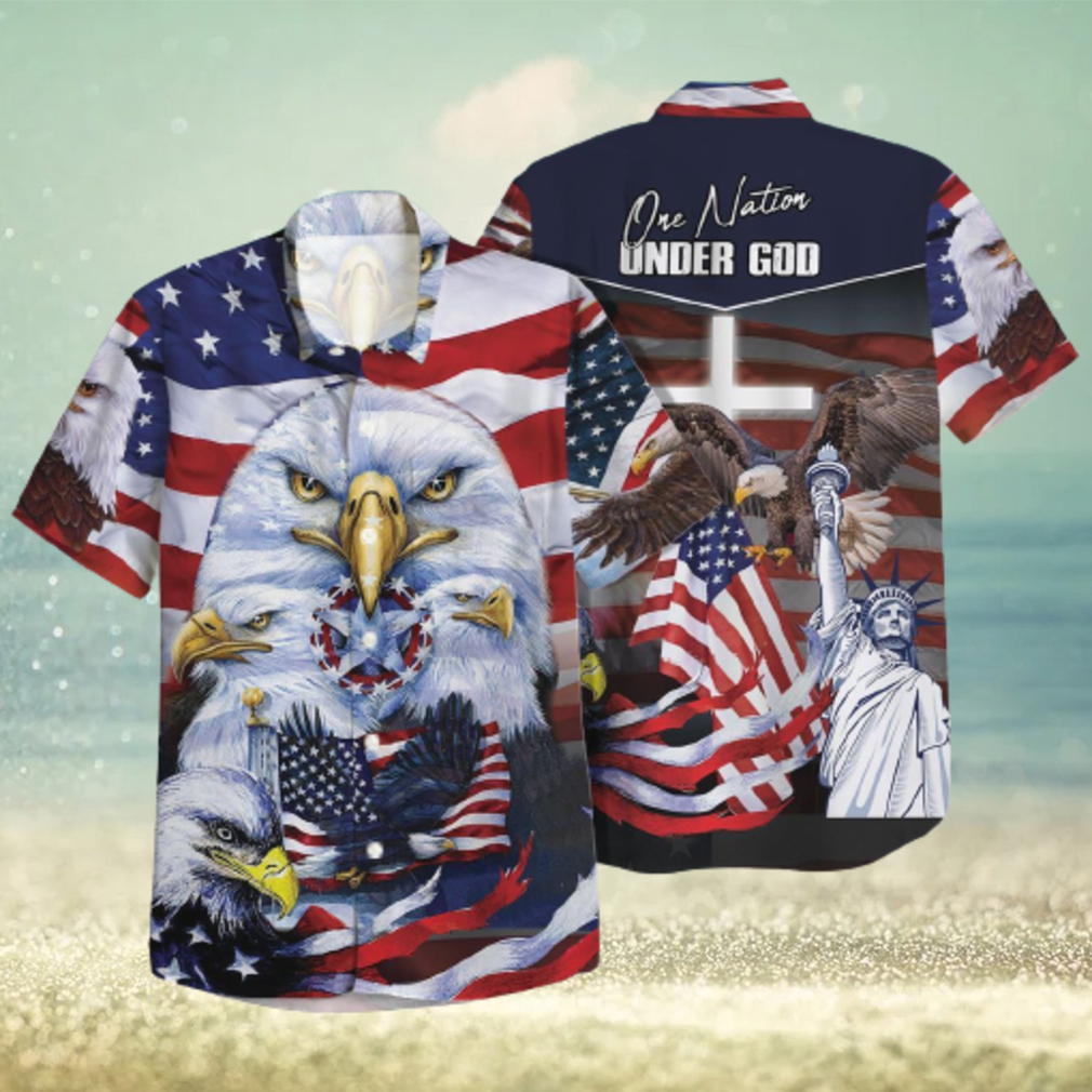 One Nation Under God Colorful Unique Design Hawaiian Shirt - Limotees