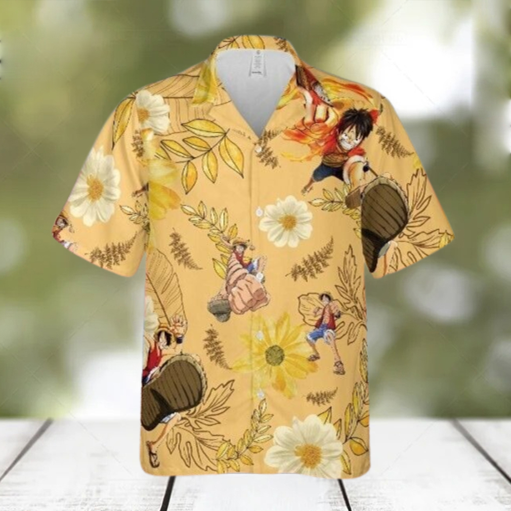 One Piece Joy Boy Luffy Anime Manga Hawaiian Shirt - Limotees