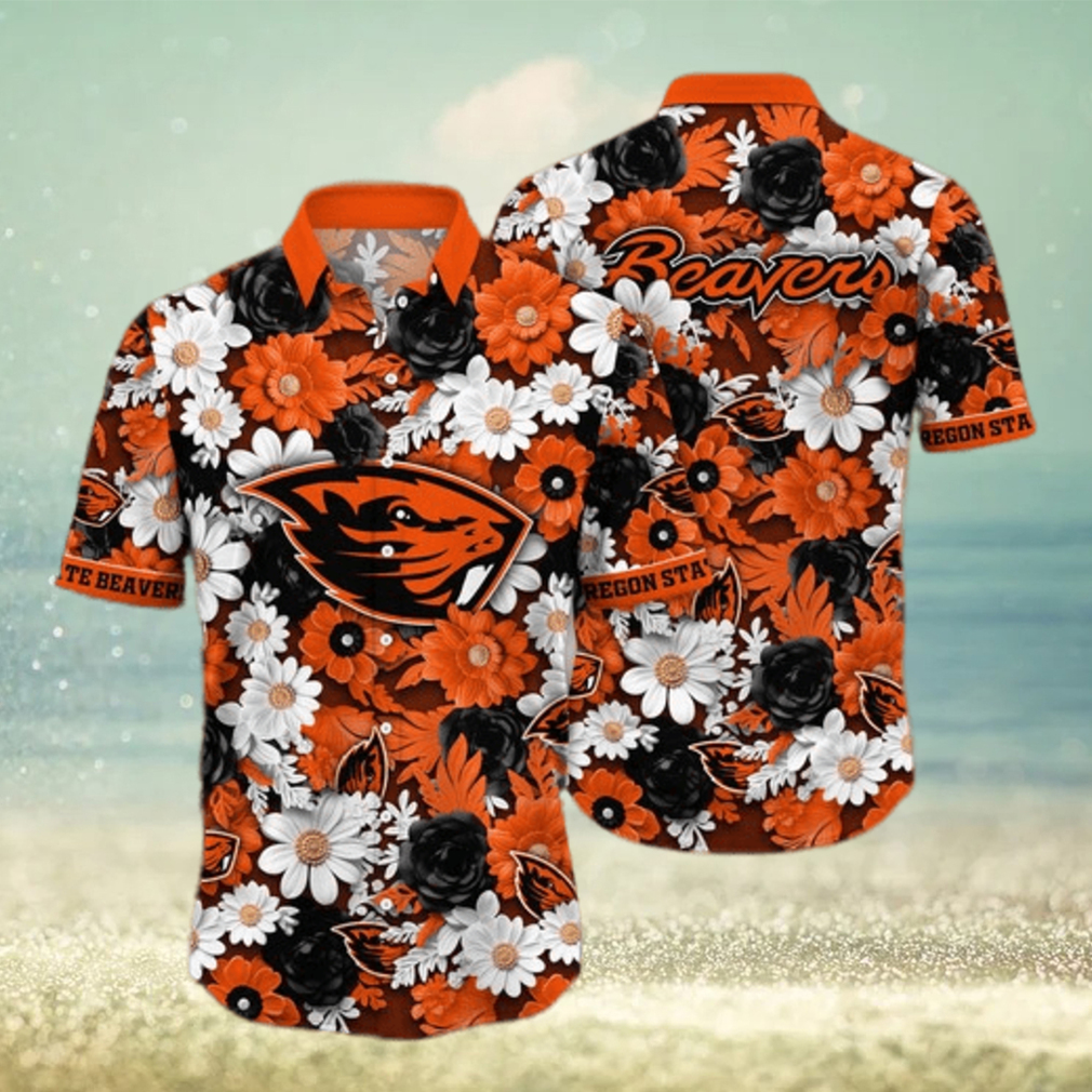 Oregon State Beavers NCAA Flower Hawaii Shirt For Fans - Limotees