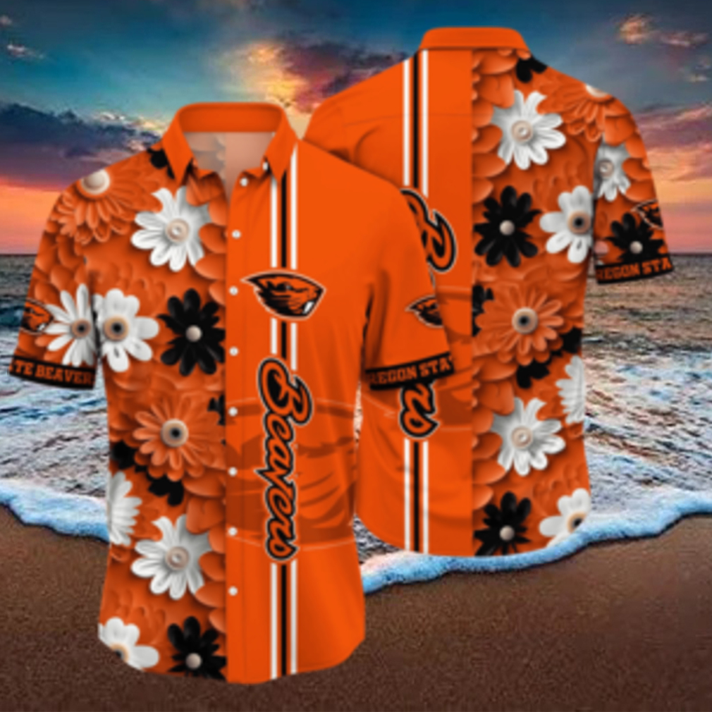 Oregon State Beavers NCAA Flower Hawaiian Shirt - Limotees