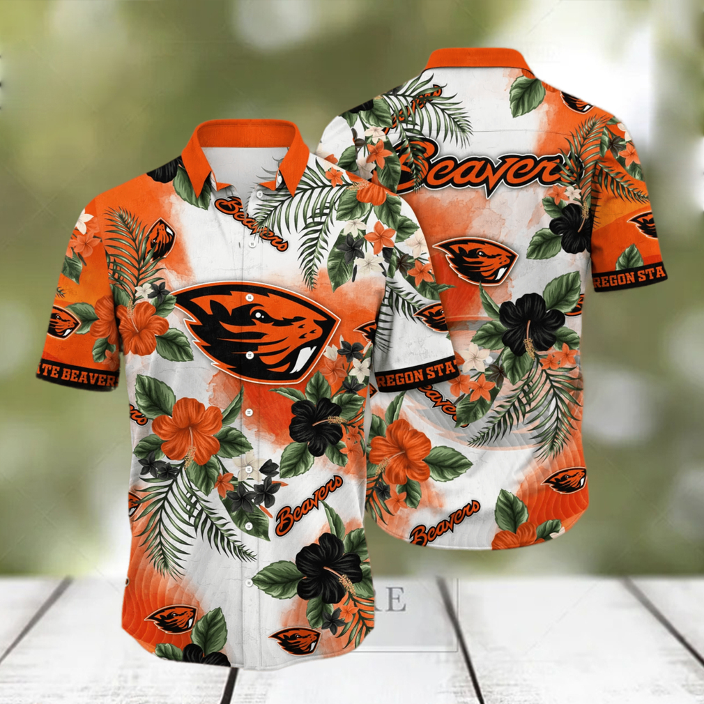 Oregon State Beavers NCAA Hawaiian Shirt Sunsetstime Aloha Shirt - Limotees