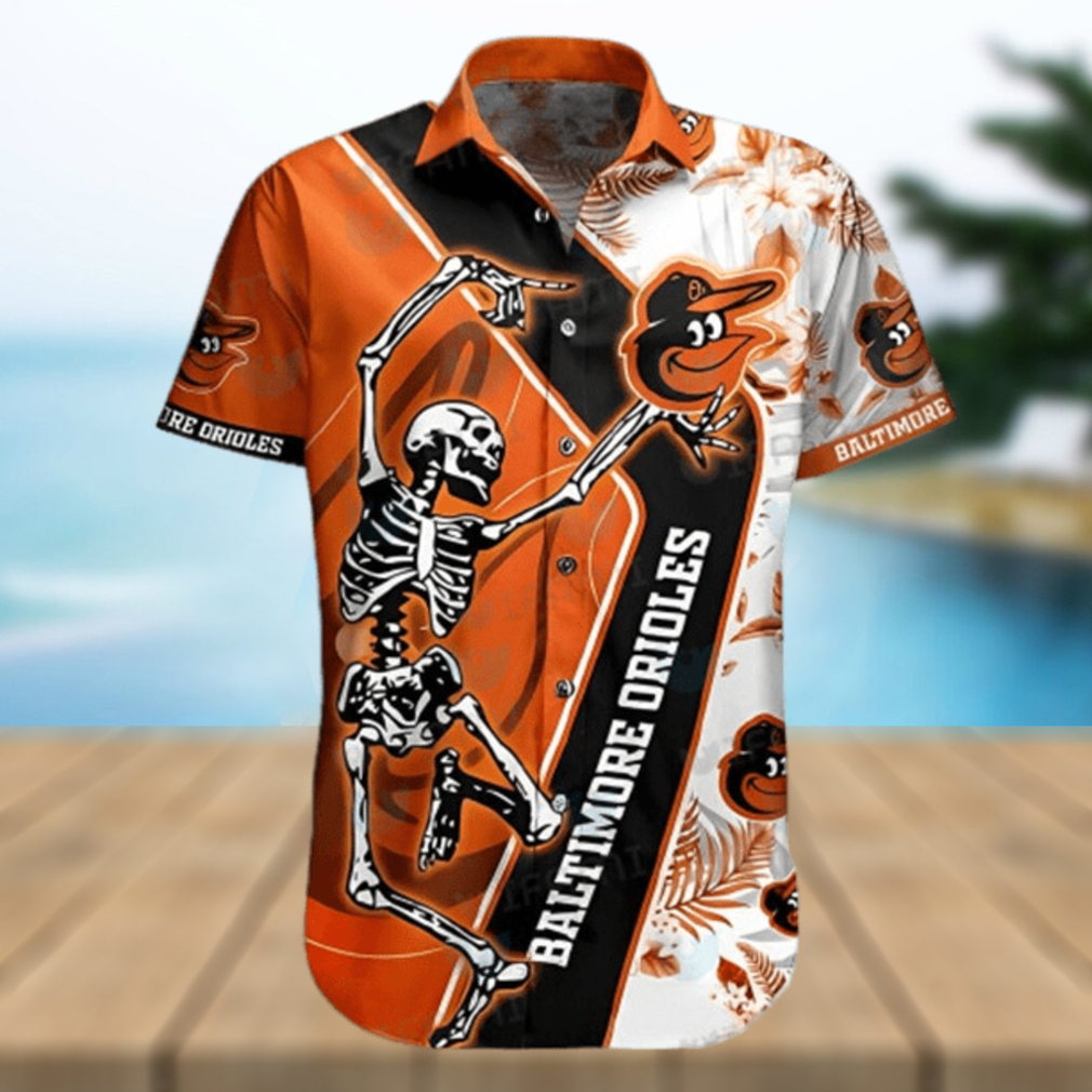 Orioles Skeleton Dancing Baltimore Orioles Shirt – Orioles Hawaiian Shirt - Limotees