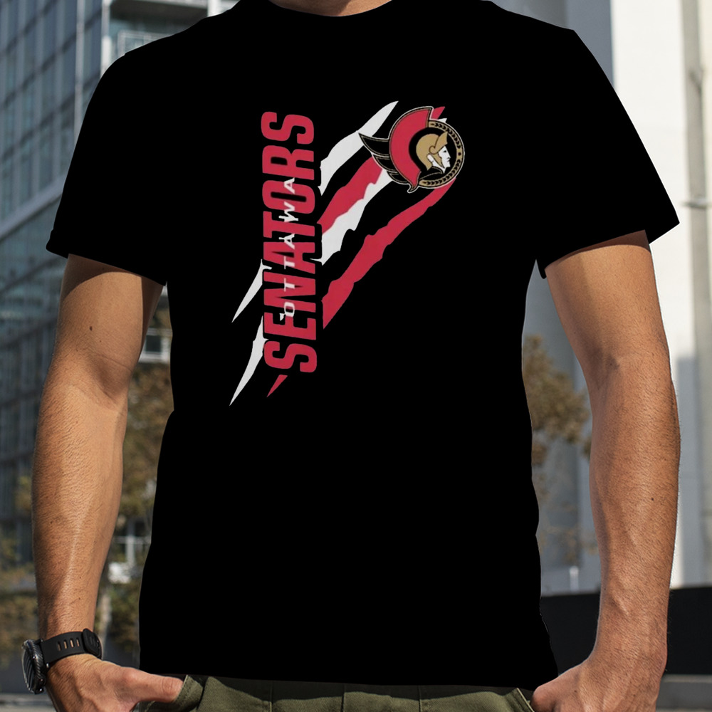 Ottawa Senators Starter Black Color Scratch Shirt