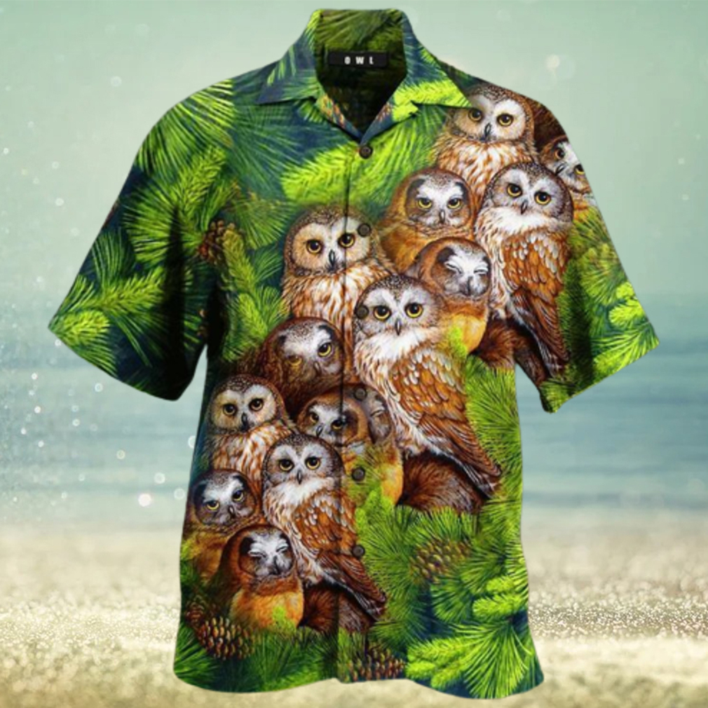 Owls Green High Quality Hawaiian Shirt - Limotees