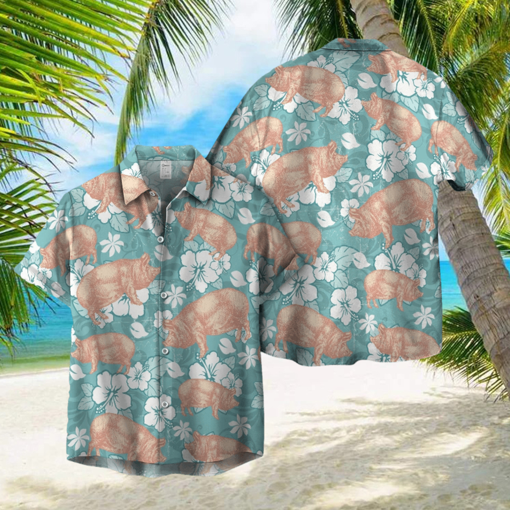 PIG HIBISCUS HAWAIIAN SHIRT - Limotees