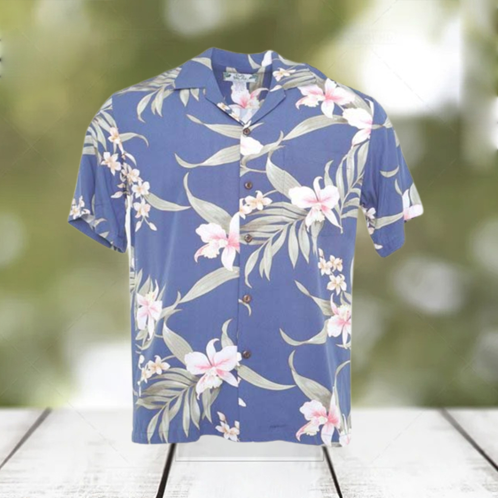 Pali Orchid Blue Hawaiian Shirt Men Thoughtful Personalized Gift For The Whole Family - Limotees