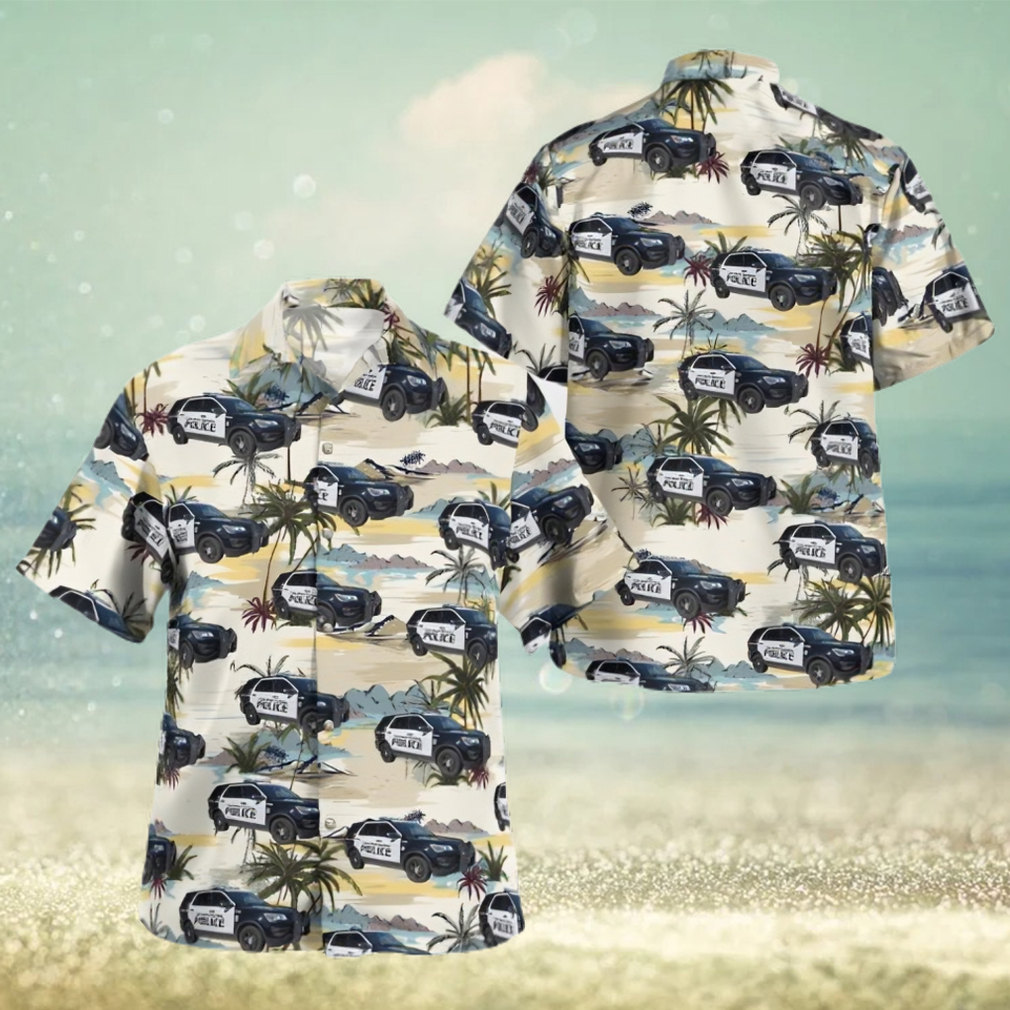 Palm Beach Gardens Palm Beach County Palm Beach Gardens Ford Police Interceptor Utility Hawaiian Shirt - Limotees