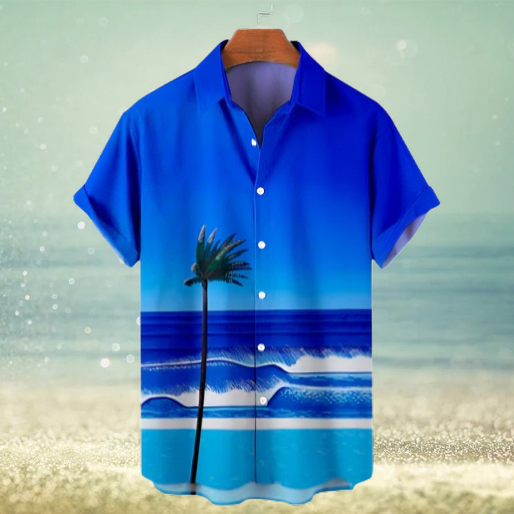 Palm Beach Pattern Men's Short Sleeve Hawaii Shirt - Limotees