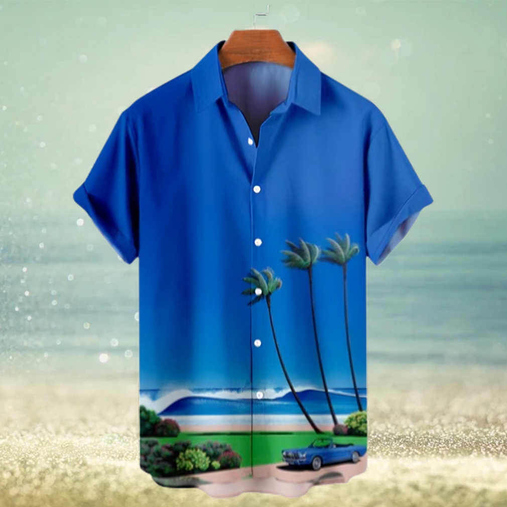 Palm Beach Pattern Men's Short Sleeve Hawaii Shirts - Limotees