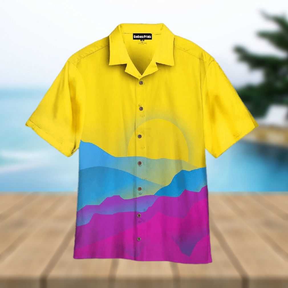 Pans Pride Sunrise Purple And Yellow Hawaiian Shirt - Limotees