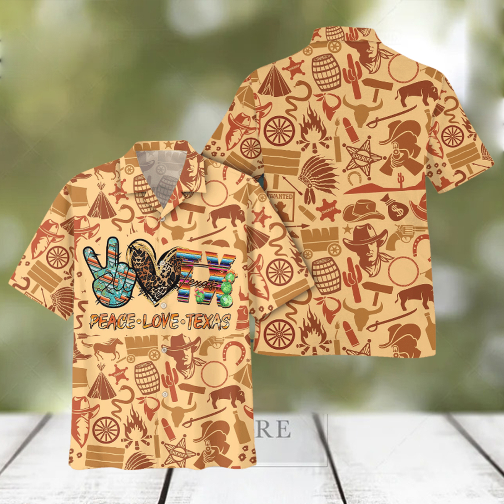 Peace Love Texas Aloha Hawaiian Shirts For Men For Women - Limotees