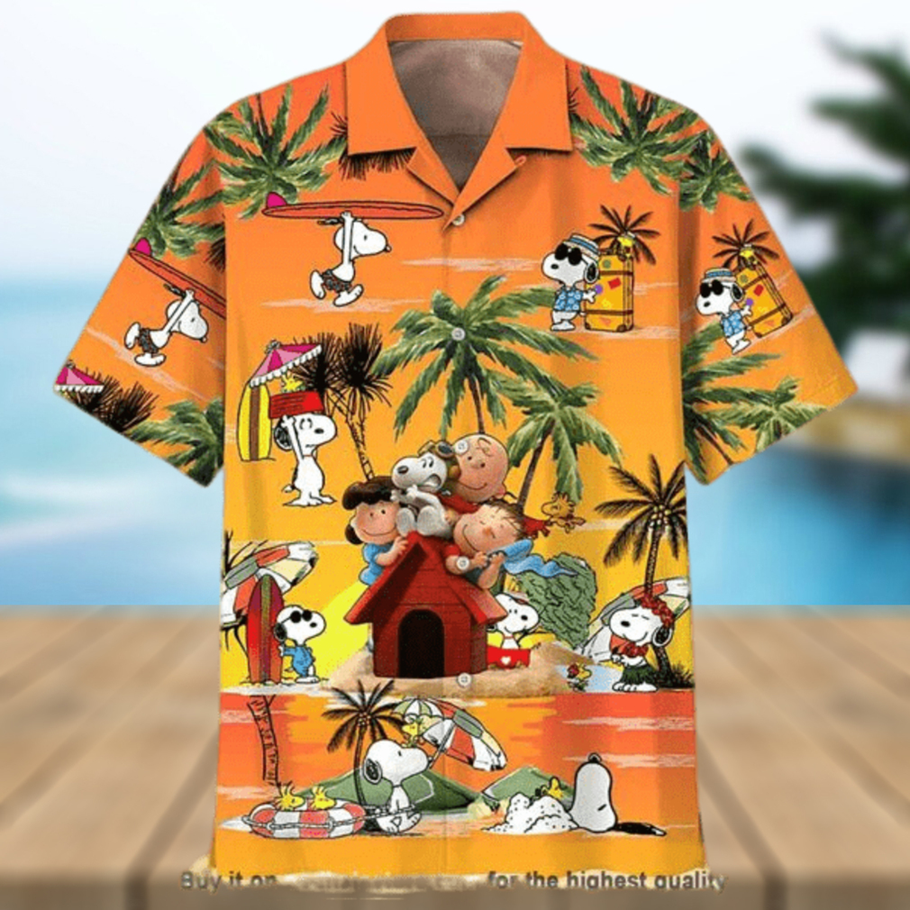 Peanuts Charlie Brown And Snoopy 2 Print Funny Hawaiian Shirt - Limotees