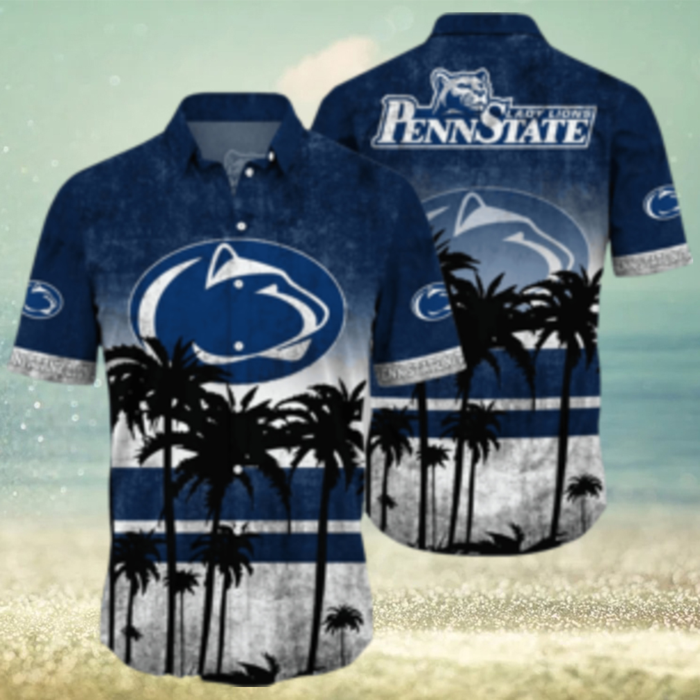 Penn State Nittany Lions Logo Coconut Tropical Hawaiian Shirt Beach Gift For Fans - Limotees