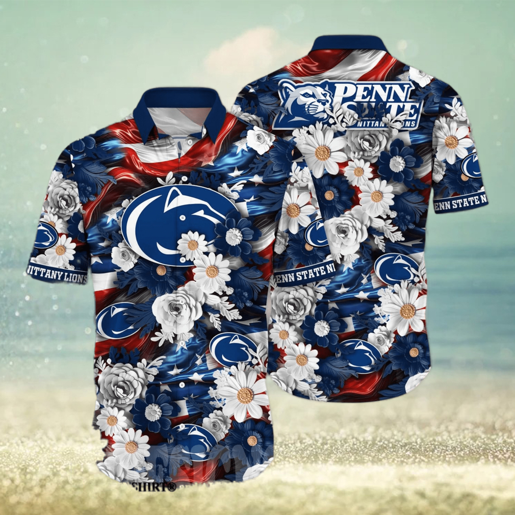 Penn State Nittany Lions NCAA Independence Day All Over Print Hawaiian Shirt - Limotees