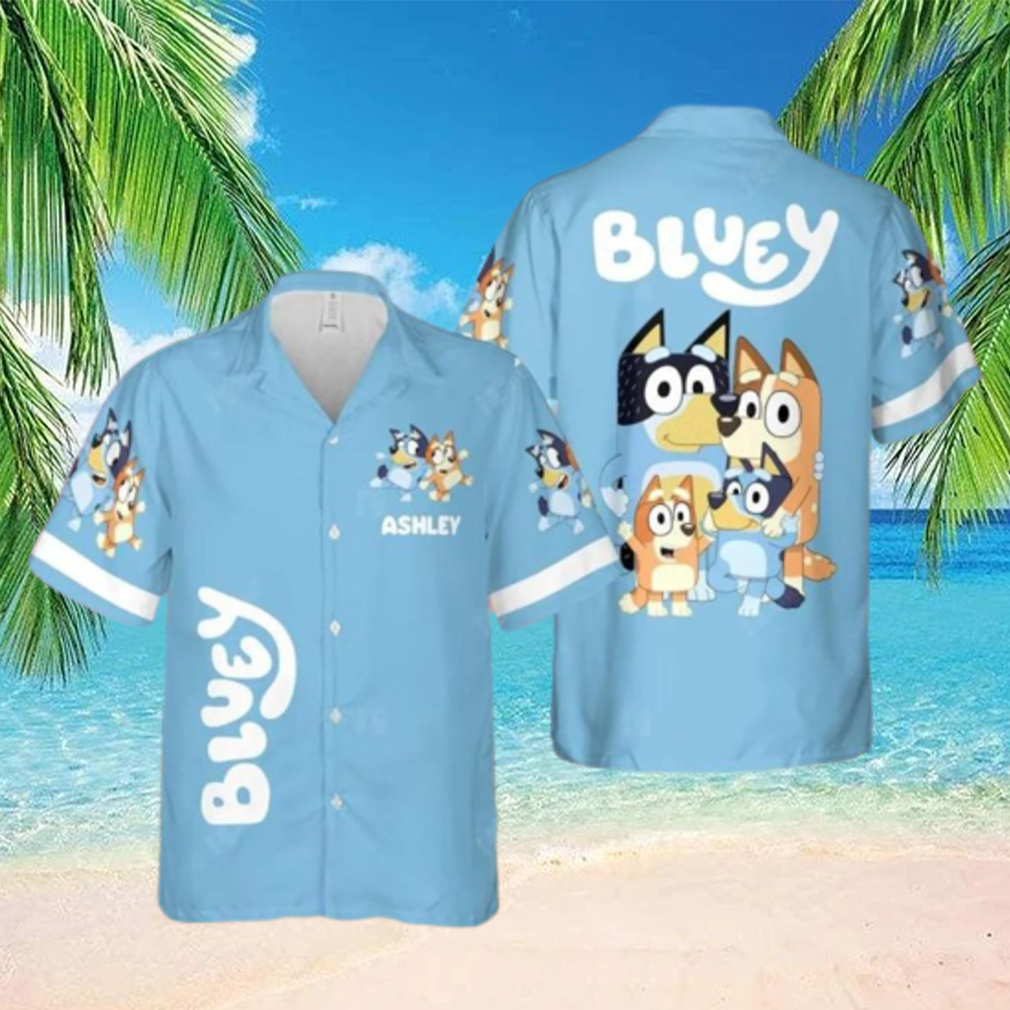 Personalized Bluey Hawaiian Shirt - Limotees