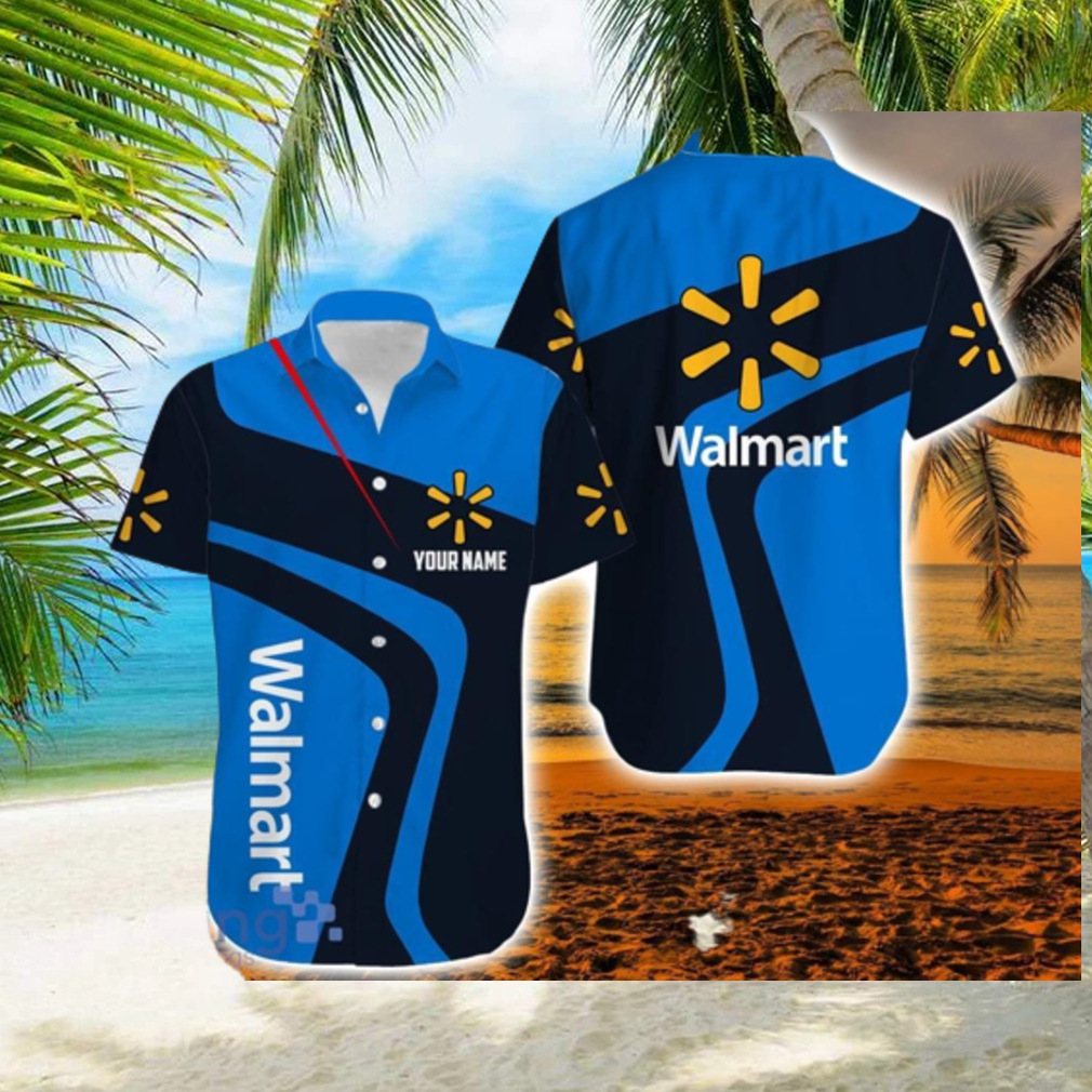 Personalized Hawaiian Shirt Walmart Blue V1 Trending Summer Gift For Men And Women hawaiian shirt - Limotees