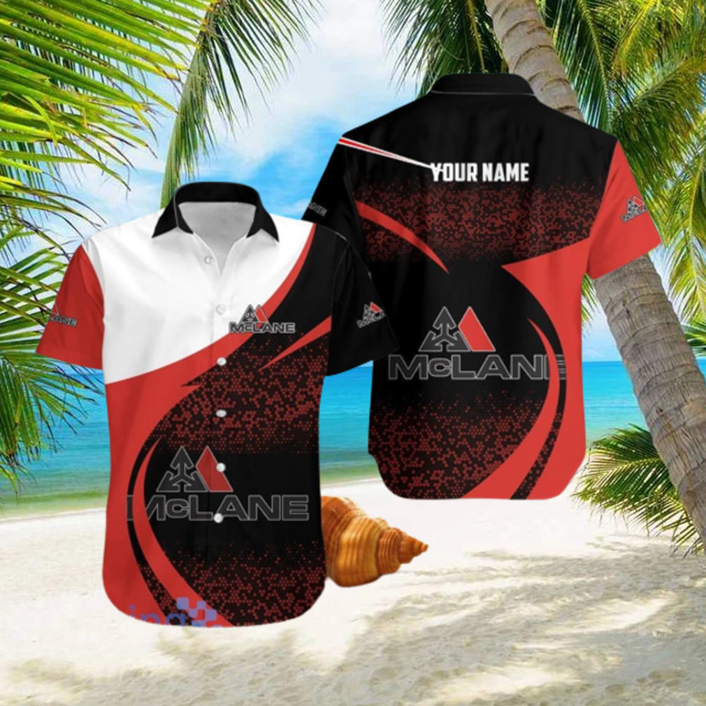 Personalized Mclane Nlack And Red Hawaiian Shirt Trending Summer Gift For Men And Women hawaiian shirt - Limotees