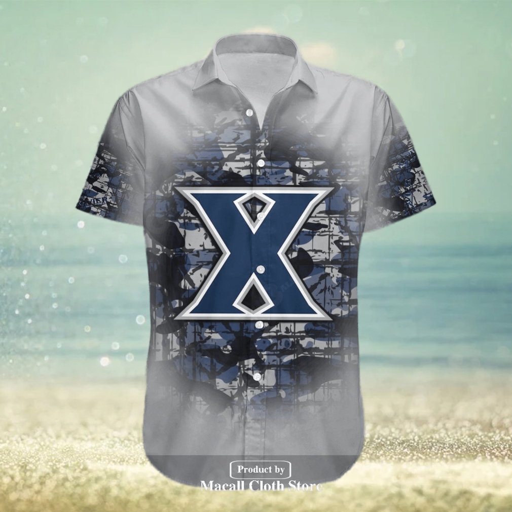 Personalized Xavier Musketeers NCAA Camouflage Vintage Hawaiian Shirt and Short - Limotees