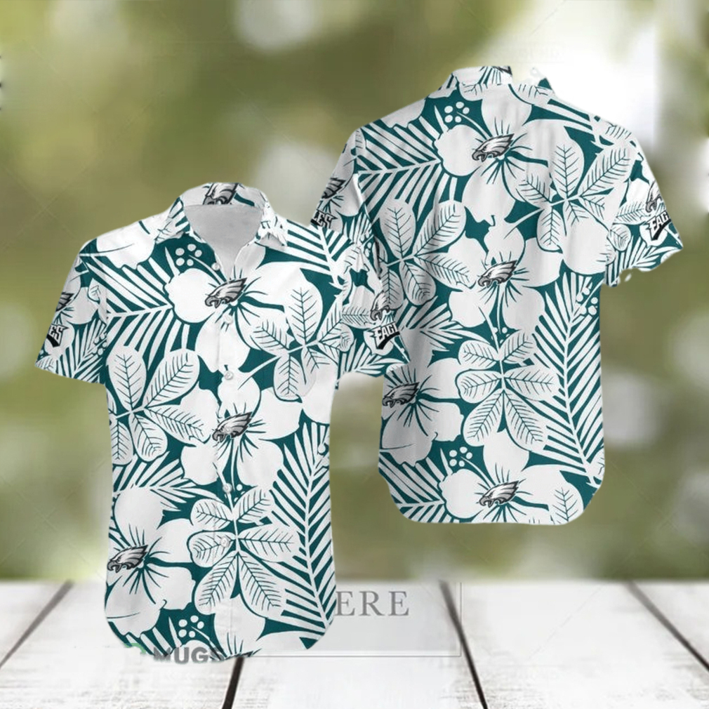 Philadelphia Eagles Flower Limited Edition Hawaiian Shirt For Men And Women - Limotees