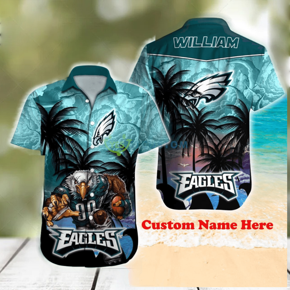 Philadelphia Eagles NFL Custom Name Hawaiin Shirt Best Design For Fans - Limotees