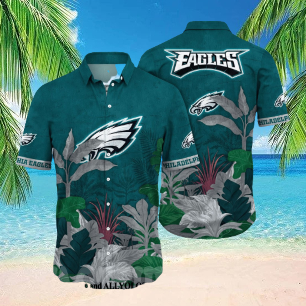 Philadelphia Eagles NFL Flower Full Printing Hawaiian Shirt - Limotees